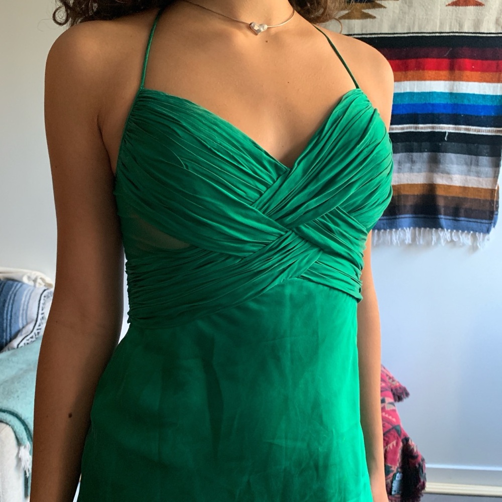 Vintage Cache Silk Prom Gala Dress